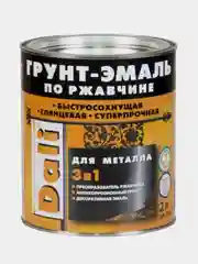 Черный дали Грунт-эмаль по ржавчине гладкая, цвет Черный, 2 л