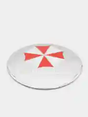 Серебряный наклейки на диски, колпаки Umbrella Corporation, изогнутые Амбрелла, 4 штуки