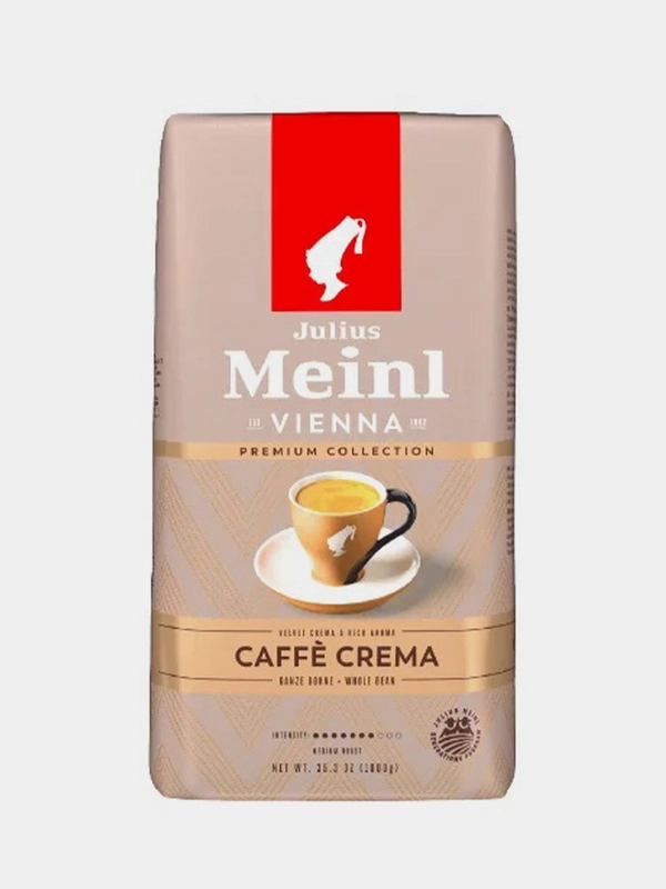Кофе в зернах Julius Meinl Caffe Crema (Кафе Крема), для молочных напитков 1 кг
