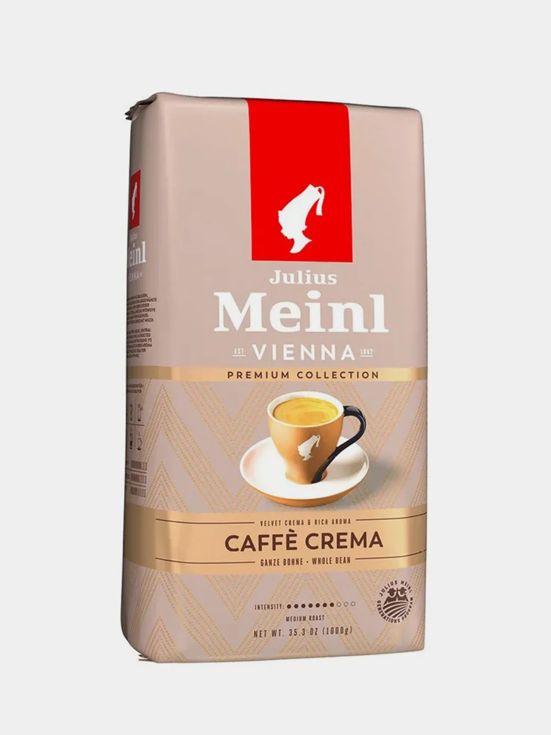 Кофе в зернах Julius Meinl Caffe Crema (Кафе Крема), для молочных напитков 1 кг