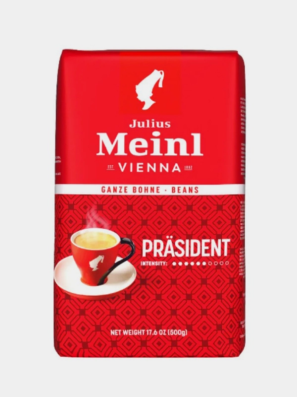 Кофе в зернах Julius Meinl Prasident (Президент), средняя обжарка 500 г