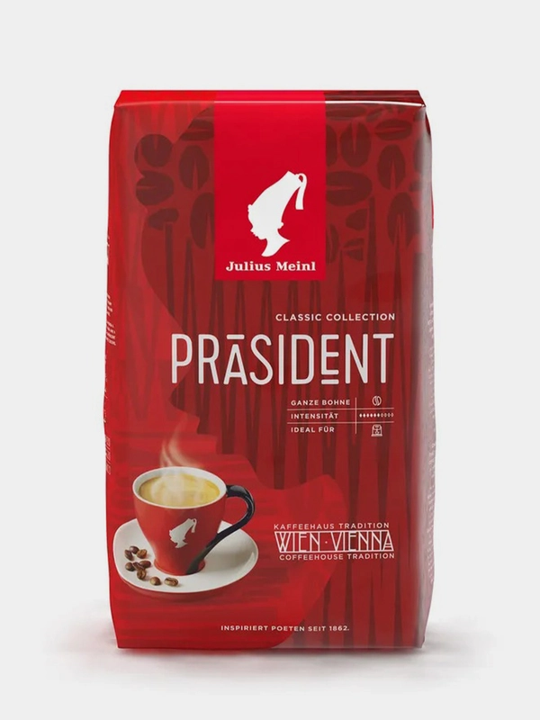 Кофе в зернах Julius Meinl Prasident (Президент), средняя обжарка 1 кг