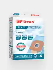 Мешки-пылесборники Filtero ELX 02 Экстра, для Electrolux, AEG, синтетические, 4 штуки
