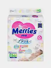 Подгузники для детей Merries, размер S, 4-8 кг, 82 штуки