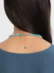Аметистовый чокер из халцедона с кулоном