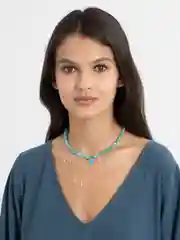 Аметистовый чокер из халцедона с кулоном