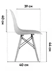 Белый стул для кухни обеденный DSW Style V разборный фрейм