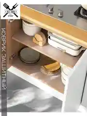 Водостойкий, противоскользящий коврик, для кухонных полок, ящиков, холодильника, 60*150см