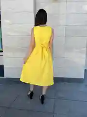 Желтый платье женское