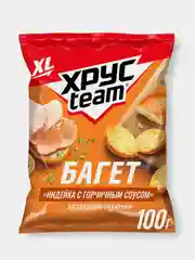 Сухарики Хрусteam Багет "Индейка с горчичным соусом", 100г