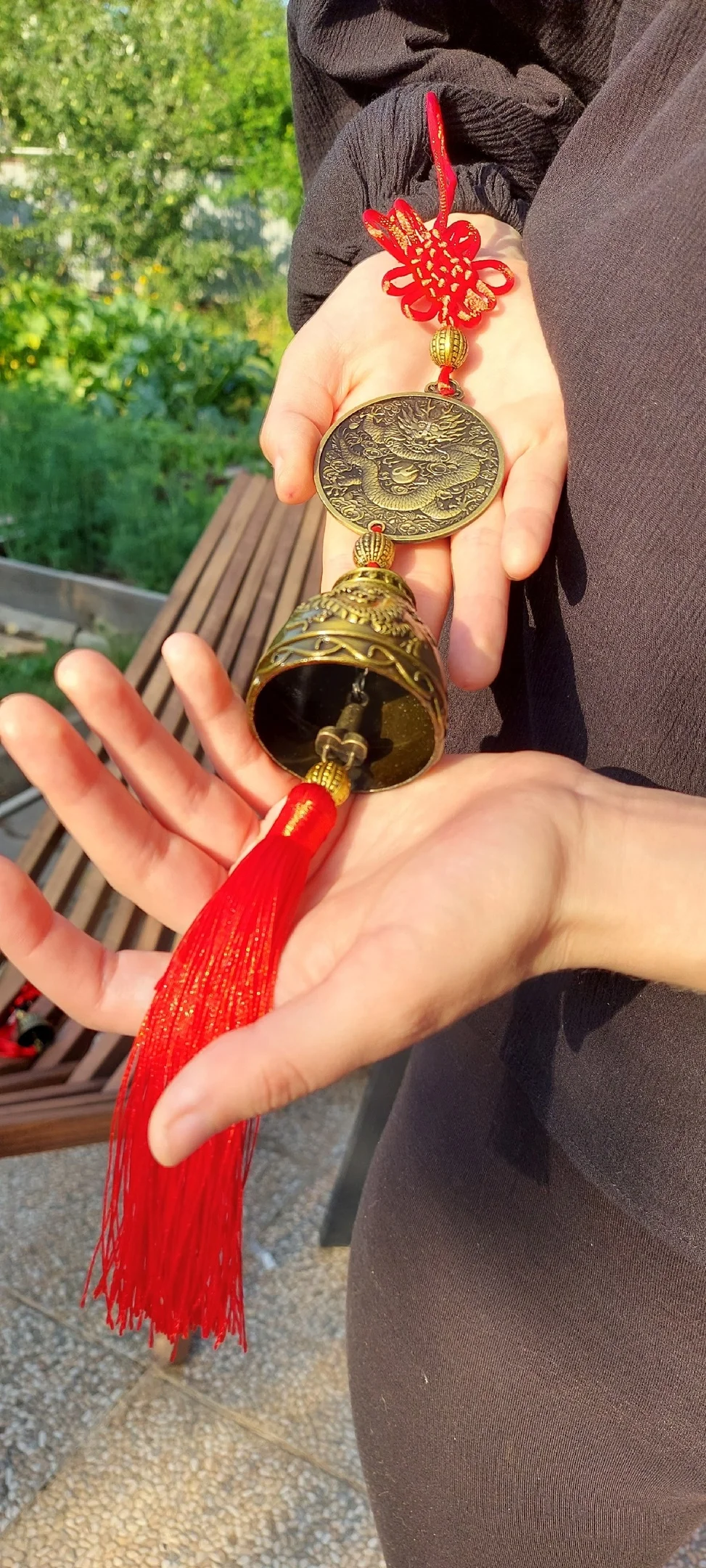 Бронзовый дракон колокольчик фен шуй , привлечение энергии успеха, благополучия и силы