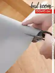 Серый водостойкий противоскользящий коврик  для кухонных полок,ящиков,холодильника,сушки посуды