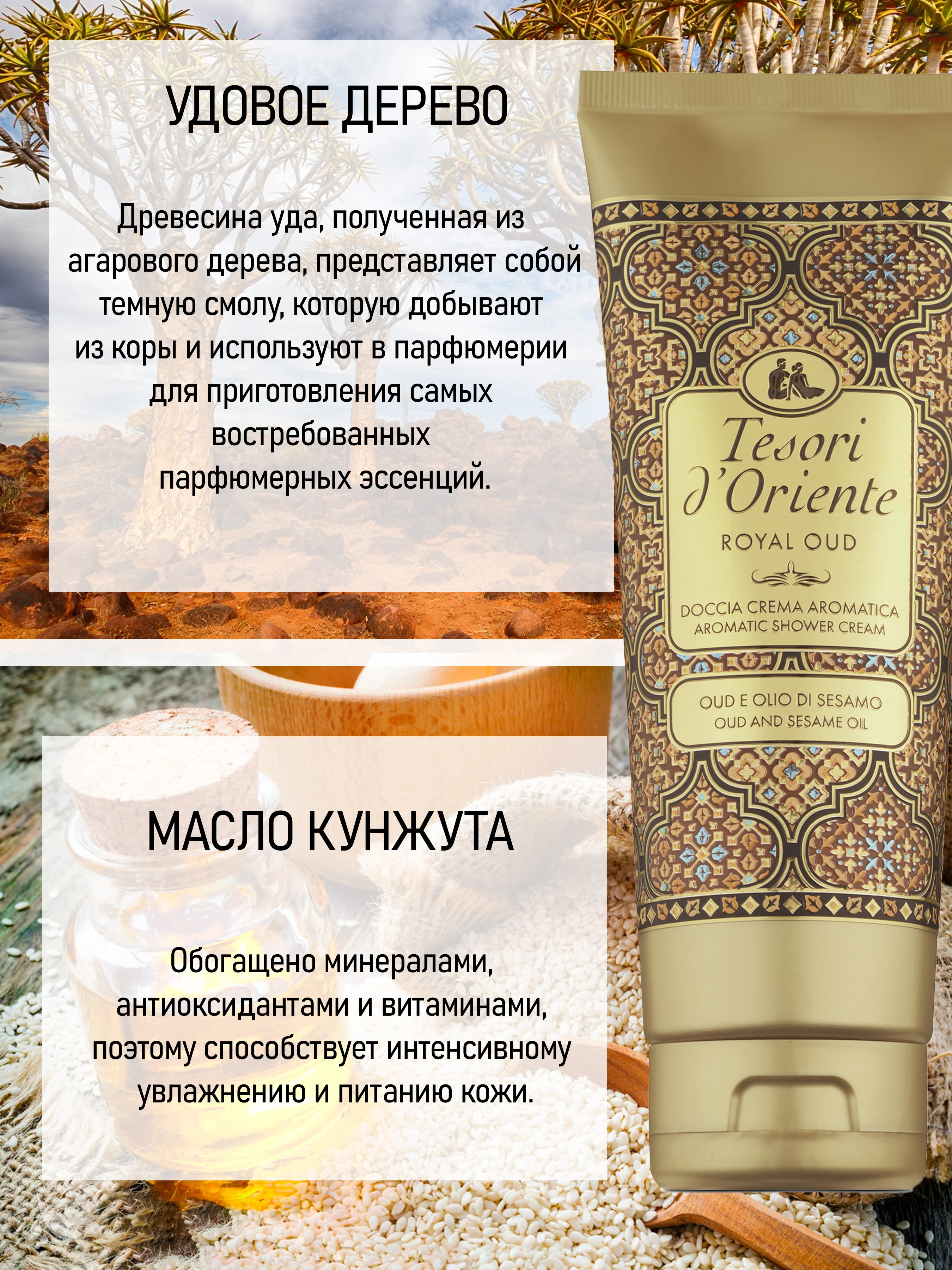 Парфюмированный гель для душа Королевский Уд Royal Oud 250 мл