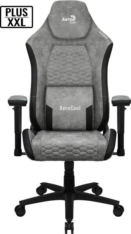 Кресло Aerocool CROWN PLUS AeroSuede Stone Grey