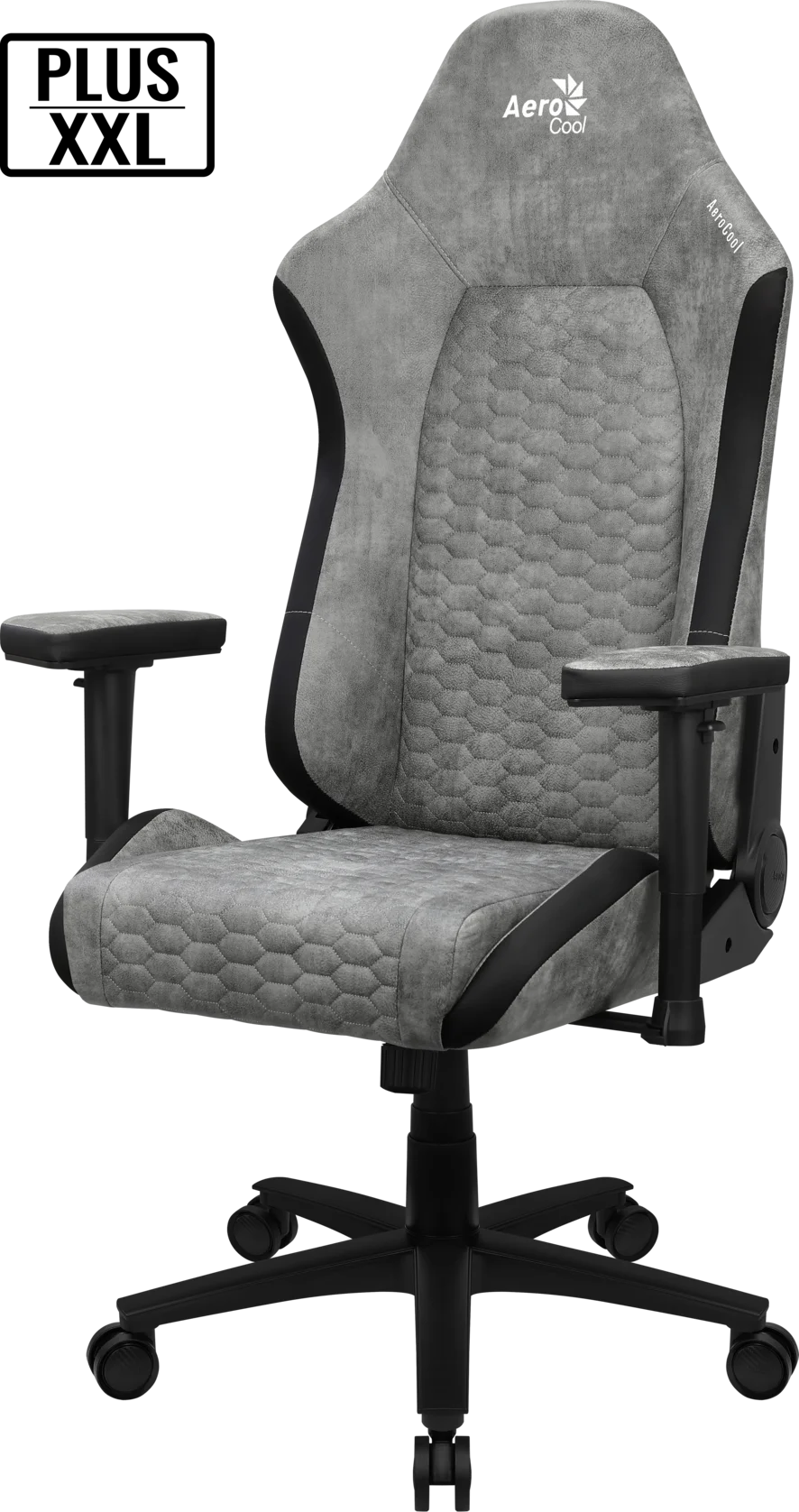 Кресло Aerocool CROWN PLUS AeroSuede Stone Grey
