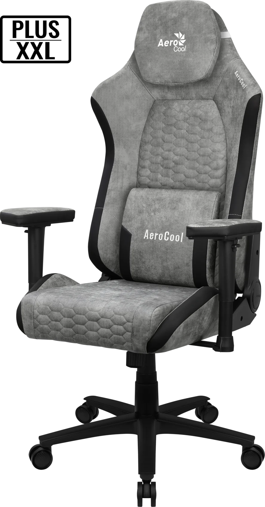 Кресло Aerocool CROWN PLUS AeroSuede Stone Grey