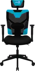 Кресло Aerocool GUARDIAN Ice Blue (150кг, эргономичное, сетчатый материал, 2D подлокотник)