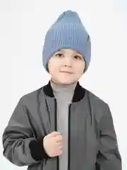 Голубой шапка демисезонная для девочки для мальчика, Arctic kids