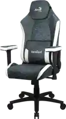 Кресло Aerocool CROWN AeroSuede Steel Blue(150кг, ткань AeroSuede, 2 подуш, 2D подлокотн)