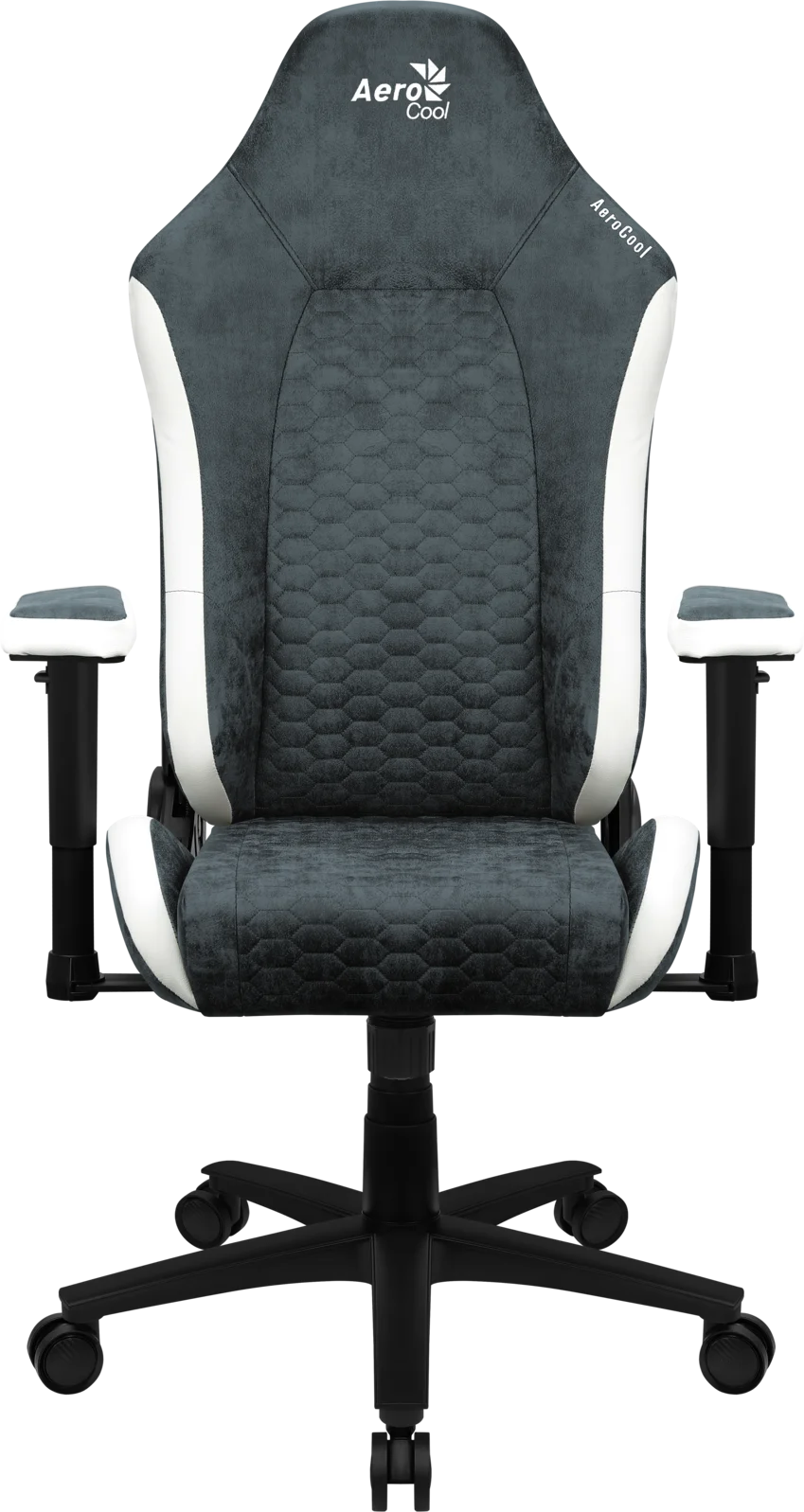 Кресло Aerocool CROWN AeroSuede Steel Blue(150кг, ткань AeroSuede, 2 подуш, 2D подлокотн)