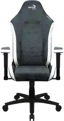 Кресло Aerocool CROWN AeroSuede Steel Blue(150кг, ткань AeroSuede, 2 подуш, 2D подлокотн)