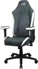 Кресло Aerocool CROWN AeroSuede Steel Blue(150кг, ткань AeroSuede, 2 подуш, 2D подлокотн)