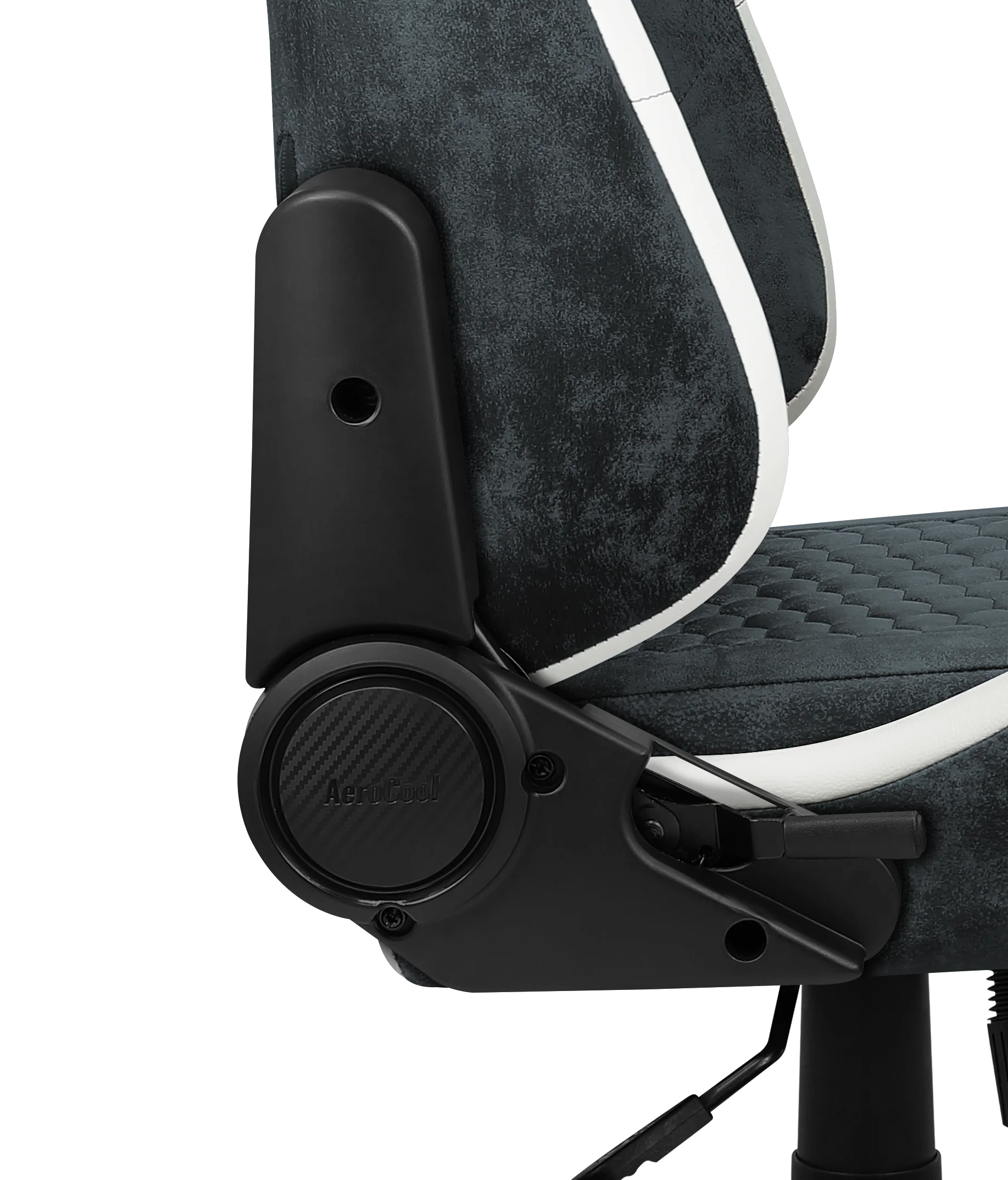 Кресло Aerocool CROWN AeroSuede Steel Blue(150кг, ткань AeroSuede, 2 подуш, 2D подлокотн)