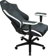 Кресло Aerocool CROWN AeroSuede Steel Blue(150кг, ткань AeroSuede, 2 подуш, 2D подлокотн)