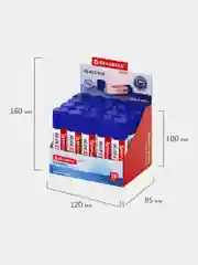 Клей-карандаш Усиленный Brauberg Super, 15 г, Комплект 20 шт., Южная Корея