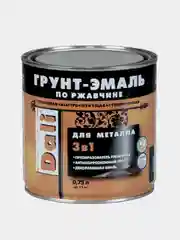 Красный дали Грунт-эмаль по ржавчине гладкая, цвет Красный, 0,75 л
