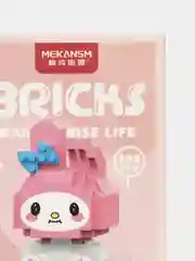 Бежевый конструктор аниме Куроми, Хэллоу Китти, Май Мелоди, Hello Kitty, My Melody, Kuromi