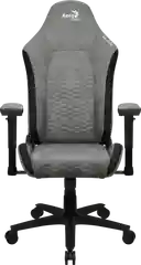 Кресло Aerocool CROWN AeroSuede Stone Grey (150кг, ткань AeroSuede, 2 подуш, 2D подлокот)