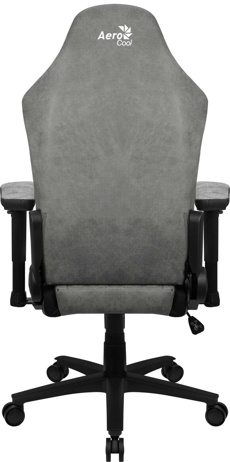 Кресло Aerocool CROWN AeroSuede Stone Grey (150кг, ткань AeroSuede, 2 подуш, 2D подлокот)