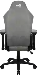 Кресло Aerocool CROWN AeroSuede Stone Grey (150кг, ткань AeroSuede, 2 подуш, 2D подлокот)