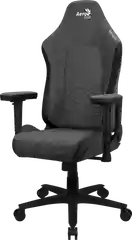 Кресло Aerocool CROWN AeroWeave Ash Black (150кг, ткань AeroWeave, 2 подуш 2D подлокотник)