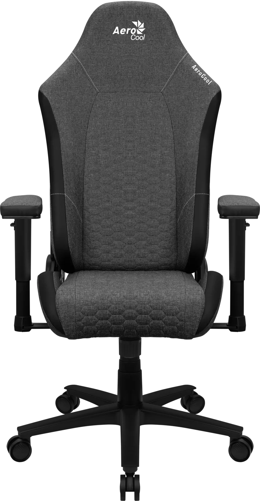 Кресло Aerocool CROWN AeroWeave Ash Black (150кг, ткань AeroWeave, 2 подуш 2D подлокотник)