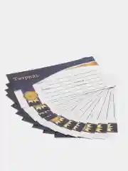 Синий набор наклеек для подписи тетрадей, дневника и книг (10 и 20 штук)