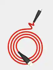 Красный кабель USB на Micro-USB "GFPower 19M", 1 метр, 2.4A, силиконовый