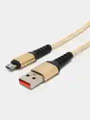 Золотой кабель GFPower 02M USB на Micro-USB, 1 метр, 2.4 A, нейлон