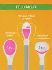 Серый меланж набор детских ложек для первого прикорма