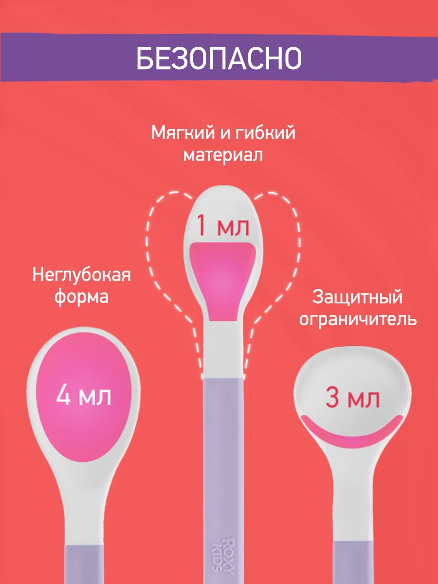 Голубой набор детских ложек для первого прикорма