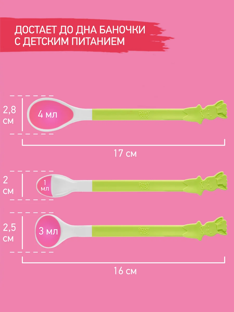 Лайм набор детских ложек для первого прикорма