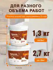 Краска ВТеме для печей и каминов, термостойкая, акриловая, без запаха, белая, матовая