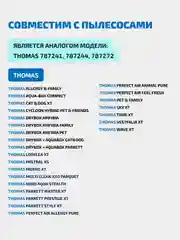 HEPA фильтр Filtero FTH 09 для пылесосов THOMAS XT,XS,Drybox Amfibia,CAT&DOG XT,Parkett XT
