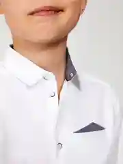 Рубашка для мальчика ACOOLA, белая, прямая, с длинными рукавами