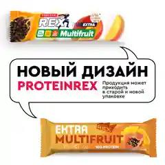 Батончик Protein Rex EXTRA "Манго-папайя", протеиновый, 18 штук по 40 г