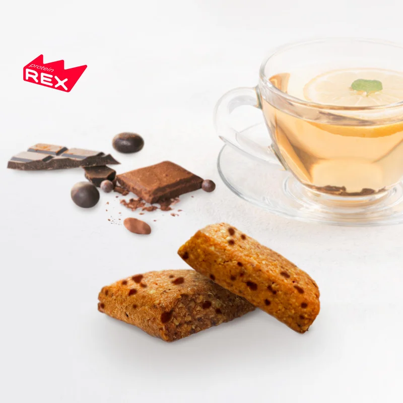Печенье протеиновое Protein Rex FLAP JACK "Шоколадное", овсяное, 12 штук по 60 г
