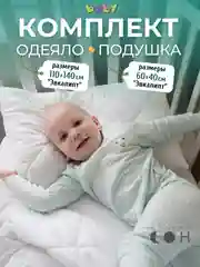 Комплект детский Мягкий Сон одеяло 110 х 140 см + подушка 40 х 60 см "Baby"
