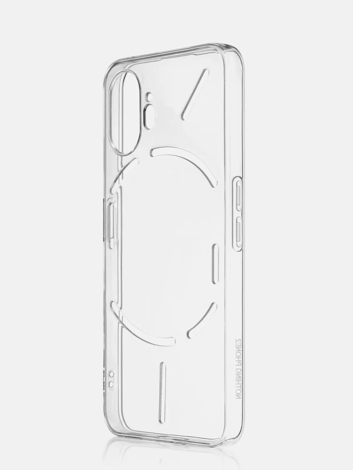 Молочный защитный чехол для Nothing Phone (2) силиконовый ROSCO прозрачный с бортиком защитой камер