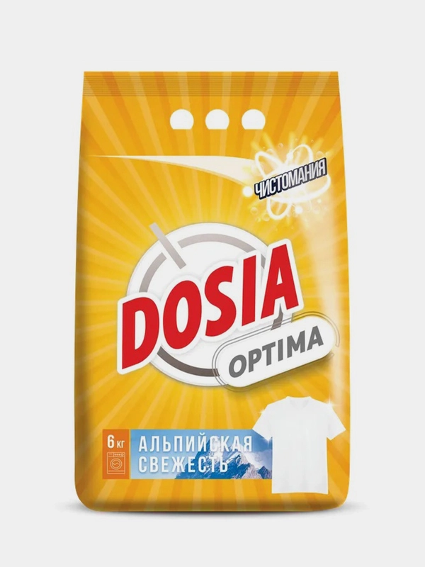 Стиральный порошок DOSIA Optima Альпийская Свежесть, 6кг